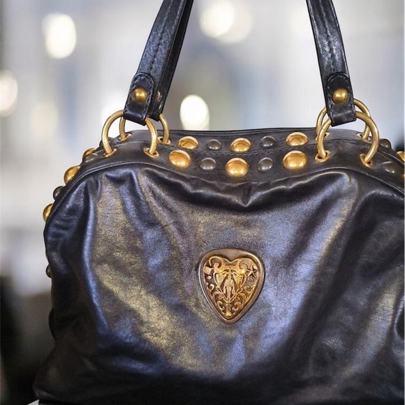 Gucci Handbags - GUCCI LEATHER
BABOUSKA DOME SATCHEL
STUDS HANDBAG